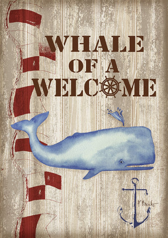 Providence Whale Garden Flag Image
