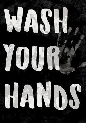 Wash Your Hands Garden Flag Image