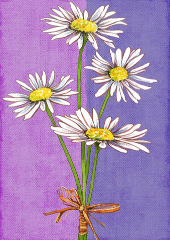 Bouquet Of Daisies House Flag Image