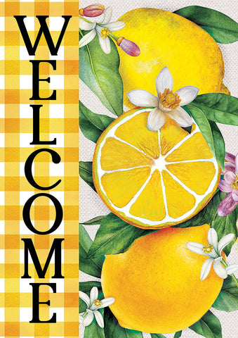 Welcome Wedge Double Sided Garden Flag Image