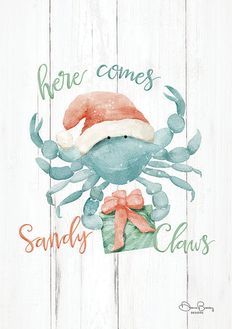 Sandy Claws Christmas Double Sided House Flag Image
