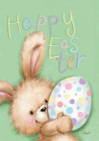 Easter Bunny Egg Double Sided House Flag Image