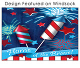 Home of the Brave Windsock Design Image