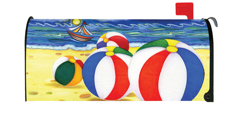 Beach Balls Mailbox Cover Image