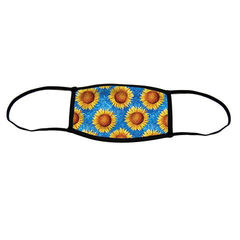 Sweet Sunflowers Premium Triple Layer Cloth Face Mask - Small (Case of 6)