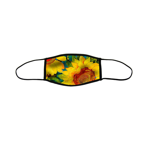 Sunny Sunflowers Premium Triple Layer Cloth Face Mask - Medium (Case of 6)
