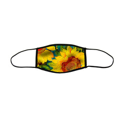 Sunny Sunflowers Premium Triple Layer Cloth Face Mask - Large (Case of 6)