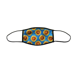 Sweet Sunflowers Premium Triple Layer Cloth Face Mask - Large (Case of 6)