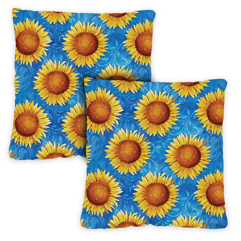 Sweet Sunflowers 18 x 18 Inch Pillow Case Image
