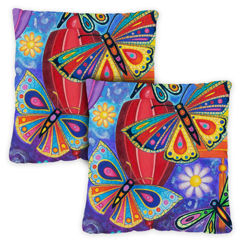 Bright Wings 18 x 18 Inch Pillow Case Image