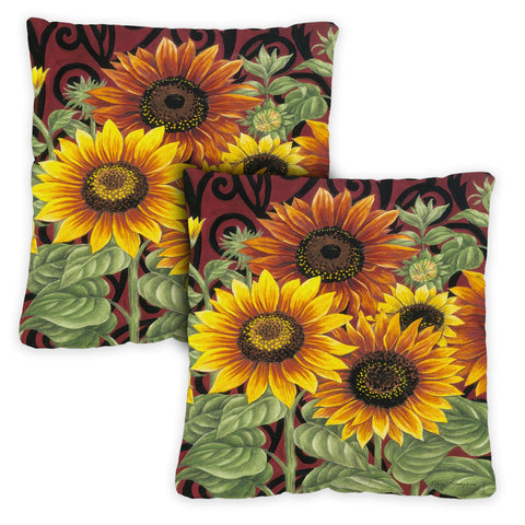 Sunflower Medley 18 x 18 Inch Pillow Case Image