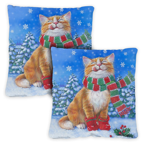 Kitten Mittens 18 x 18 Inch Pillow Case Image