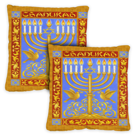 Festival Of Lights 18 x 18 Inch Pillow Case Image