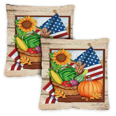 American Harvest 18 x 18 Inch Pillow Case Image