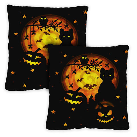 Scary Halloween 18 x 18 Inch Pillow Case Image