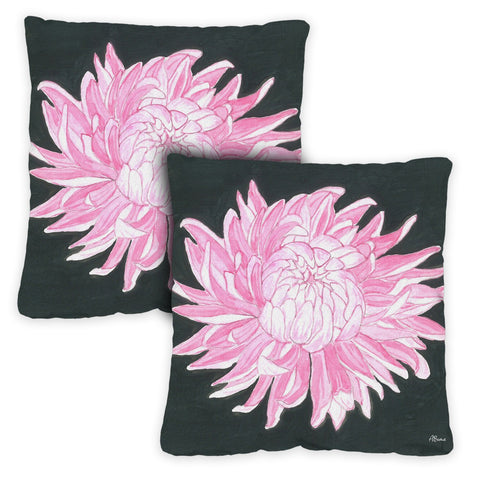 Pink Chrysanthemum 18 x 18 Inch Pillow Case Image