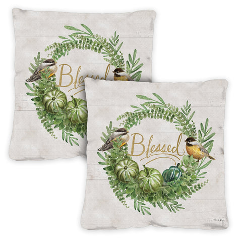 Blessed Birds 18 x 18 Inch Pillow Case Image