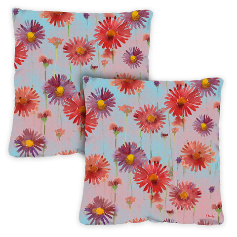 Flower Power 18 x 18 Inch Pillow Case Image