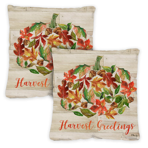 Harvest Greetings 18 x 18 Inch Pillow Case Image
