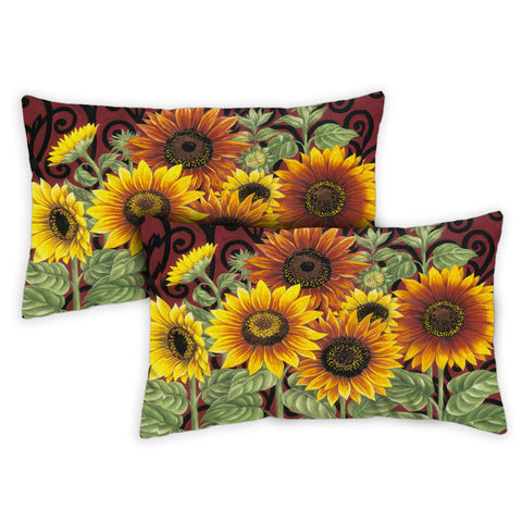 Sunflower Medley 12 x 19 Inch Pillow Case Image
