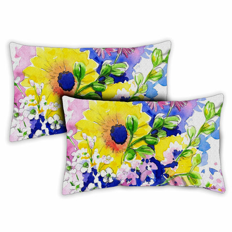 Mixed Bouquet 12 x 19 Inch Pillow Case Image