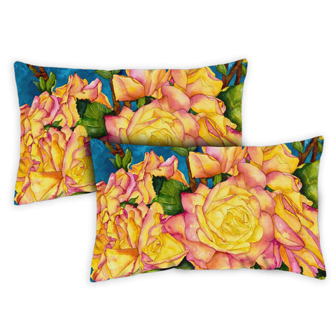 Radiant Roses 12 x 19 Inch Pillow Case Image