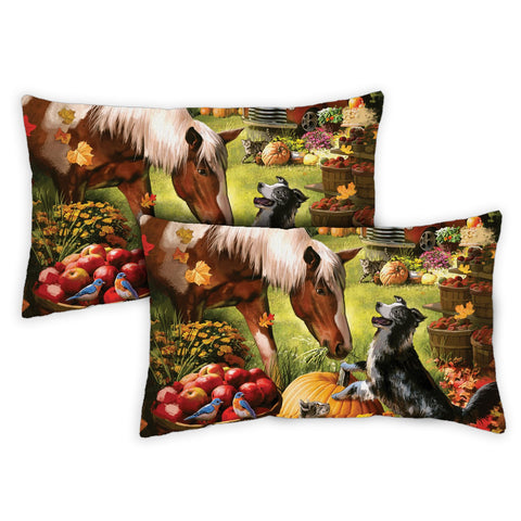 Autumn Farm 12 x 19 Inch Pillow Case Image