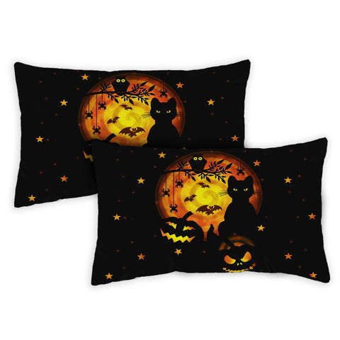 Scary Halloween 12 x 19 Inch Pillow Case Image