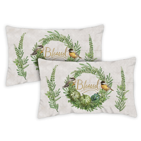 Blessed Birds 12 x 19 Inch Pillow Case Image
