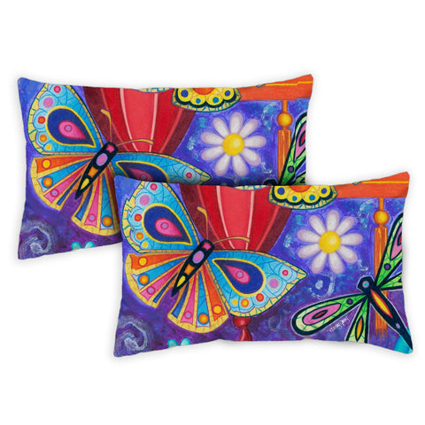 Bright Wings 12 x 19 Inch Indoor Pillow Case Image