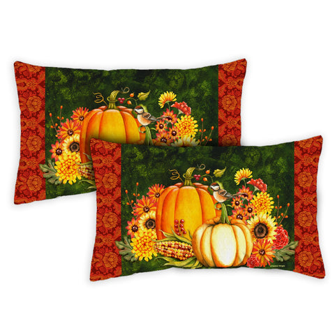 Welcome Gourds 12 x 19 Inch Indoor Pillow Case Image