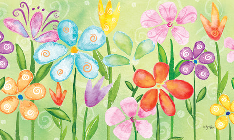 Spring Blooms Door Mat Image