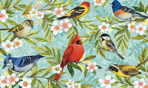 Bird Collage Door Mat Image