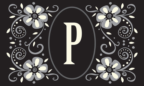 Classic Monogram - P Door Mat Image