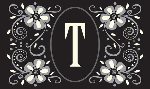 Classic Monogram - T Door Mat Image