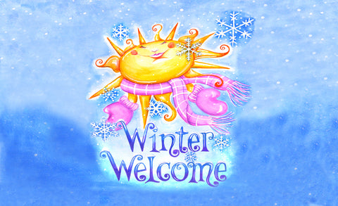 Winter Welcome Door Mat Image