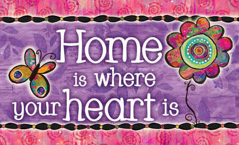 Home is Where Your Heart is Door Mat Image