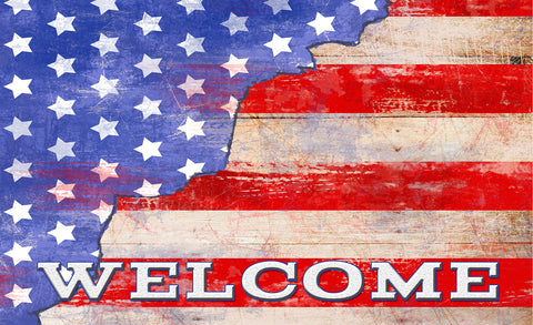 Freedom Stars and Stripes Door Mat Image