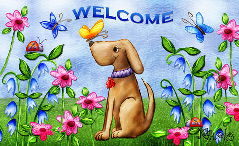 Welcome Dog Door Mat Image