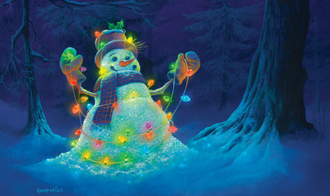 Glowman Snowman Door Mat Image