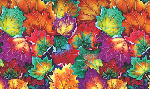 Leaf Collage Door Mat Image