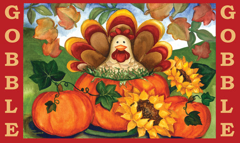Autumn Turkey Door Mat Image