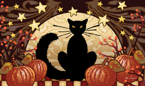 Moonlight Cat Door Mat Image