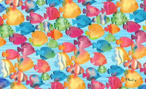 Fabulous Fishes Door Mat Image