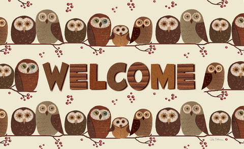 Welcome Owls Door Mat Image