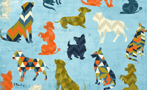 Dog Pattern Door Mat Image