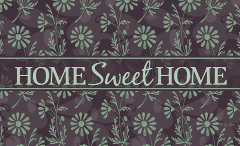 Sweet Flower Medley - Green Door Mat Image