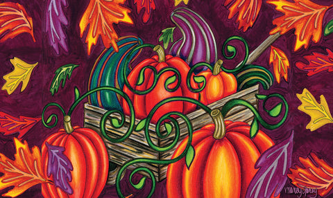 Fall Gourds Door Mat Image