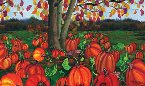 Pumpkin Pickin' Door Mat Image