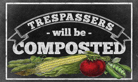Compost Trespassers Door Mat Image